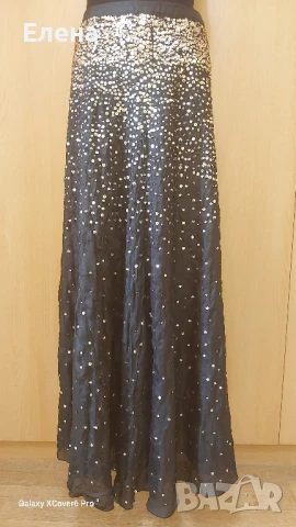 Пола NO.L.ITAN.Y.C. 100% коприна. размер L/XL., снимка 3 - Поли - 50582515