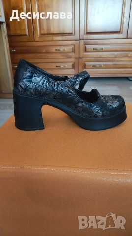 Дамски обувки с дебел ток , снимка 4 - Дамски обувки на ток - 52431071