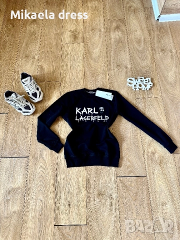 Разкошен ежедневен суичър Karl Lagerfeld, снимка 6 - Суичъри - 51939858