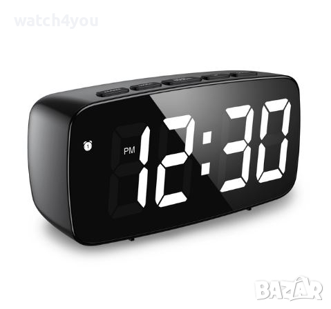 НОВ ПОСТОЯННО СВЕТЕЩ LED ЧАСОВНИK С ГОЛЕМИ СВЕТЕЩИ ЦИФРИ НА ТОК. СВЕТЕЩИ ЧАСОВНИЦИ. БУДИЛНИК АЛАРМА, снимка 8 - Други - 36175431