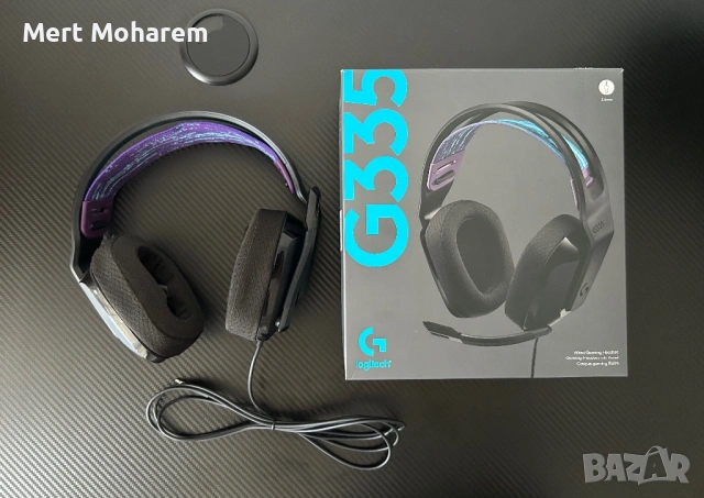 Слушалки Logitech G335 като нови, черни