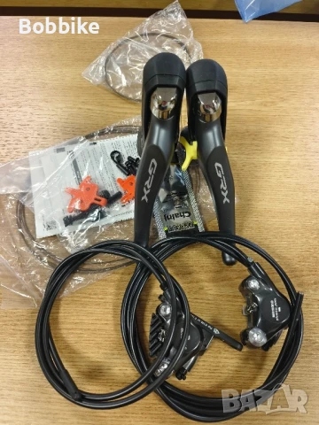 КОМАНДИ СПИРАЧКИ ХИДРАВЛИЧНИ/СКОРОСТИ: SHIMANO GRX ST-RX810 + BR-RX810/КОМПЛЕКТ/ J-KIT