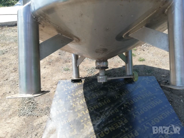 🛢 Професионален резервоар 500 л от неръждаема стомана 316L – за вино, храни, химикали, козметика, снимка 6 - Други машини и части - 51286218