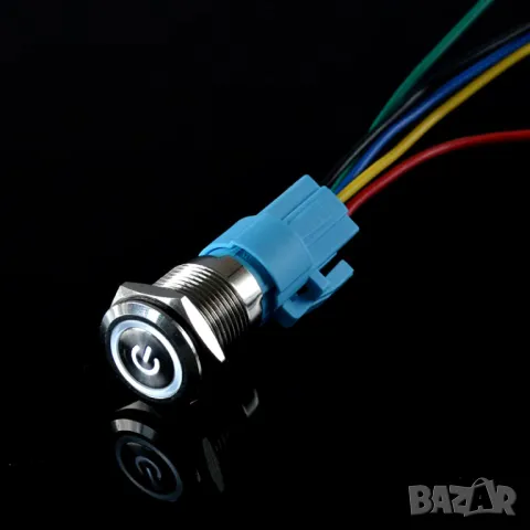 Метален прекъсвач 16мм/червена подсвeтка/230V, снимка 6 - Друга електроника - 48335645