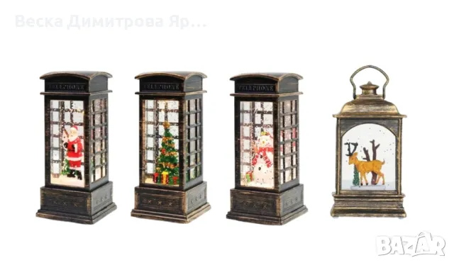 Коледна ретро декорация за празнична атмосфера, снимка 7 - Декорация за дома - 48347860