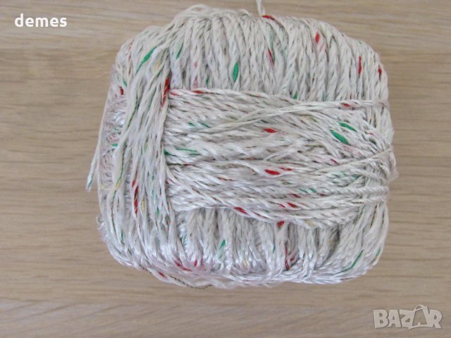  Прежда за декорации резеда зелено меланж, снимка 3 - Други - 30913755