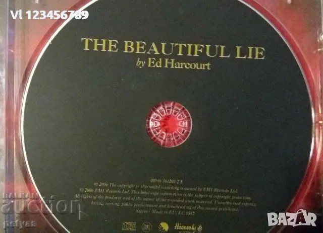 СД - Ed Harcourt THE BEAUTIFUL LIE, снимка 2 - CD дискове - 48407520