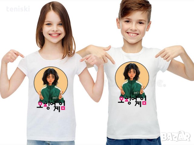  Тениски от сериала Squid Game Игра на калмари 8 модела Мъжки и детски, снимка 10 - Тениски - 34932956