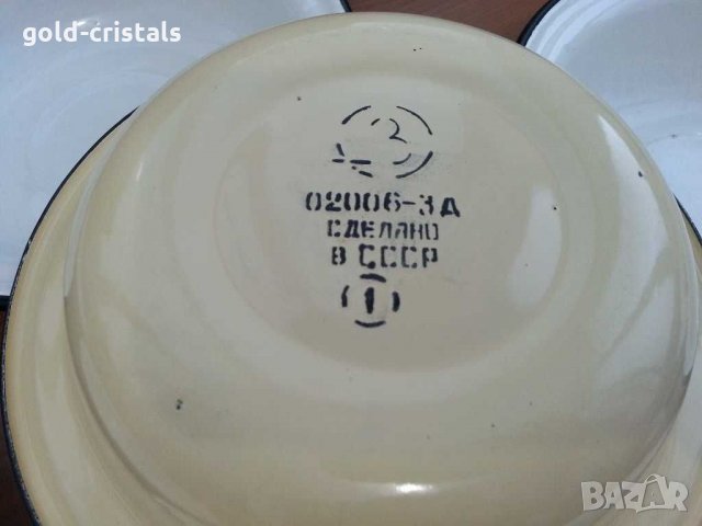 Ретро  емайлирана  купа , снимка 3 - Антикварни и старинни предмети - 30385320