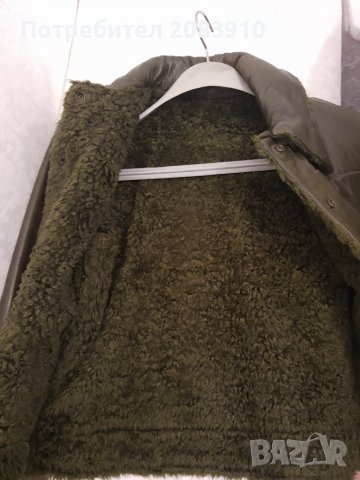 Дамско зелено кожено яке естествена кожа с топла подплата , снимка 6 - Якета - 27372990