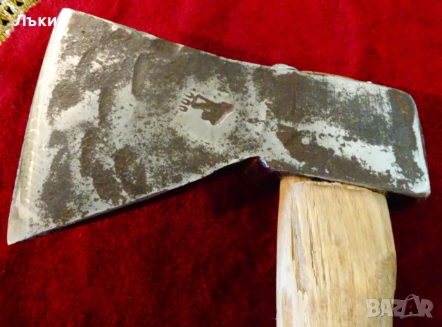 Немска брадва,топор August Helsper,1 кг.,дръжка. , снимка 3 - Градински инструменти - 51310321
