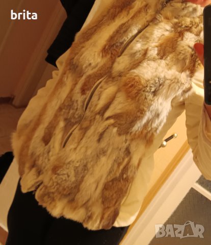 Бяло яке със заешка кожа, снимка 10 - Якета - 44451044