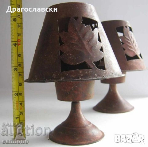 Свещници: Кораб и Стар ажурен градински фенер, свещник, за свещ ламарина метал, стъкло, снимка 15 - Антикварни и старинни предмети - 28874093