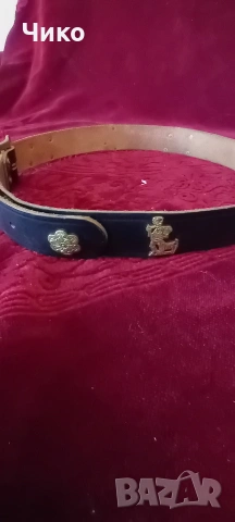 Стар кожен швейцарски колан с обков, снимка 3 - Антикварни и старинни предмети - 53140916