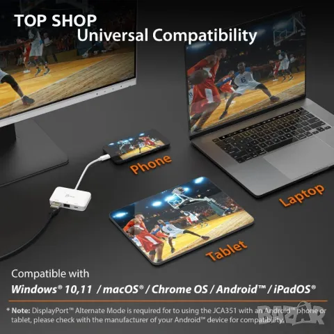 НОВО! Адаптер USB C към 4K HDMI, снимка 2 - Кабели и адаптери - 49419900