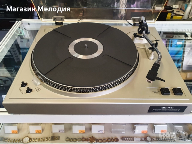 💽📻📀🎶Грамофон Direct Drive Rising TH-6000 В отлично техническо и визуално състояние., снимка 10 - Грамофони - 46398080
