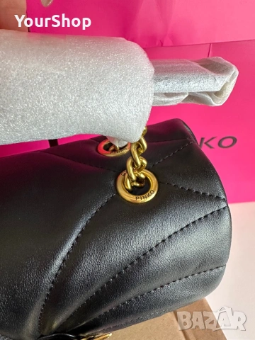 PINKO Мini Love Puff – оригинална кожена чанта | НОВА , снимка 4 - Чанти - 54048803