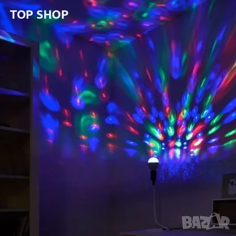 Диско крушка LED крушка, диско, E27, 5W, снимка 2 - Лед осветление - 48647750