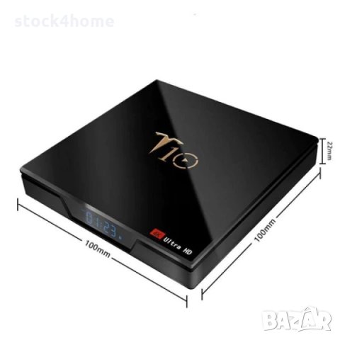 Комплект Смарт TV Box T10 четириядрен 4K мрежов плейър ,HDMI , Wi-Fi , Internet TV 4K + SD Card 8 GB, снимка 4 - Плейъри, домашно кино, прожектори - 31250169