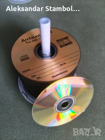 Празни CD-R дискове "Archival Gold" с 24 карата злато., снимка 3 - CD дискове - 56325612