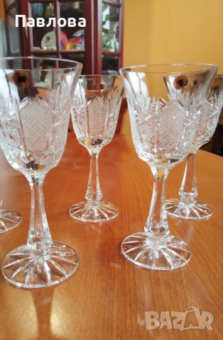 Кристални чаши за вино серия,, Зорница Лукс"
