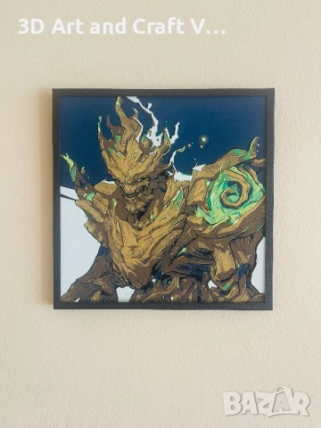  Релефна картина на Groot, снимка 2 - Картини - 51105769