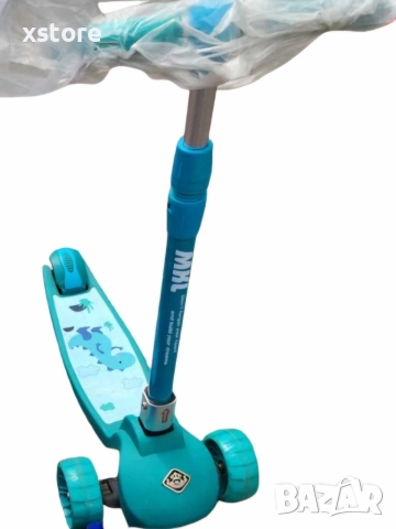 Детска, сгъваема тротинетка с LED светлини и мелодий. Размер:60х82см., снимка 4 - Други - 52740646