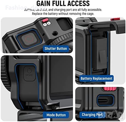 Нов Комплект видео клетка алуминиева кутия с микрофонен аудио адаптер, снимка 6 - Чанти, стативи, аксесоари - 40177039