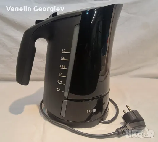 Електрическа кана за вода ,,Braun" WK300, 2200 W, 1.7 л, Черна, снимка 2 - Кани - 49249575