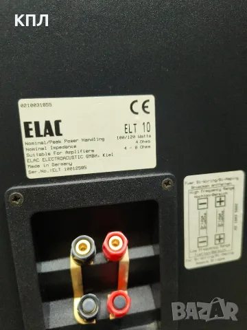 Тонколони ELAC ELT-10, снимка 13 - Тонколони - 56362602