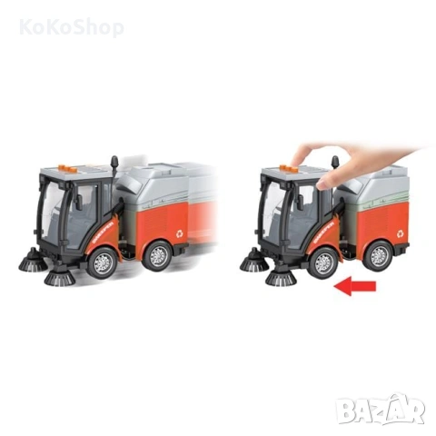 Детски камион за почистване на улици/машина за почистване на улици, снимка 4 - Коли, камиони, мотори, писти - 53054723