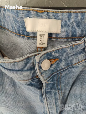 Дамски дънки H&M Mom Slim / размер EUR 44 (като нови), снимка 2 - Дънки - 56196154