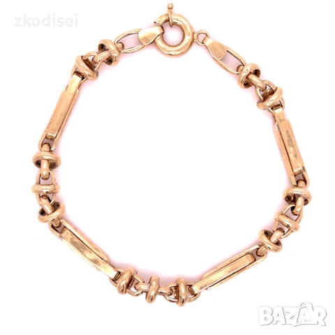 Златна мъжка гривна 6,17гр. 19,0см. 14кр. проба:585 модел:37389-5