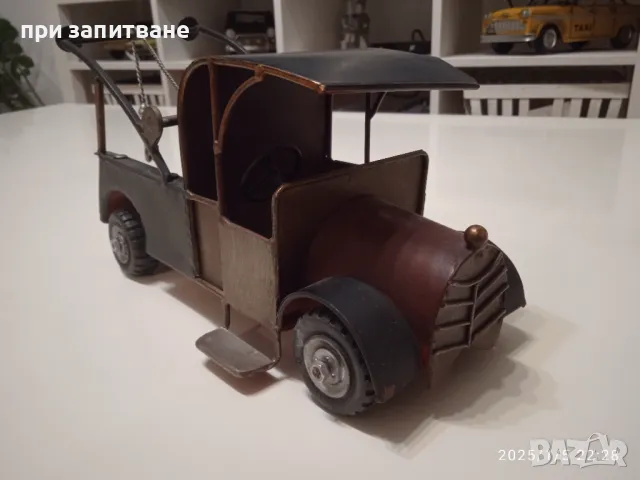 Стар метален мотоциклет и пикап пътна помощ, за декорация, големи, снимка 14 - Колекции - 48563310