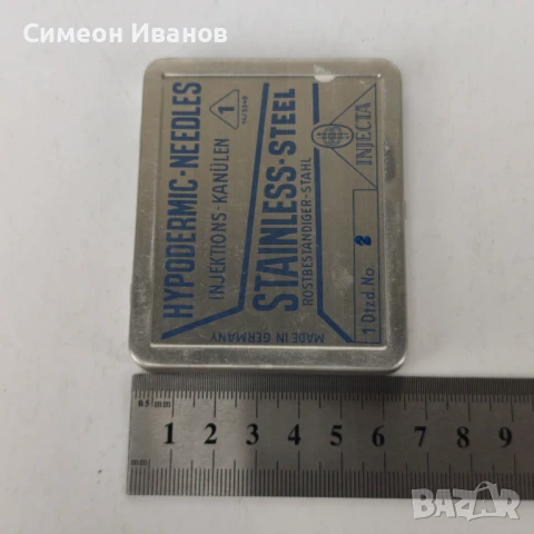 Стари игли за спринцовка Injekta Германия 12 броя #5960, снимка 7 - Други ценни предмети - 50473668