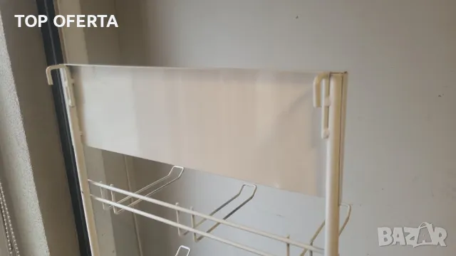 Стелаж Метален 12 окачвачи със стойка 143 х 39 см, снимка 8 - Стелажи и щандове - 47823341