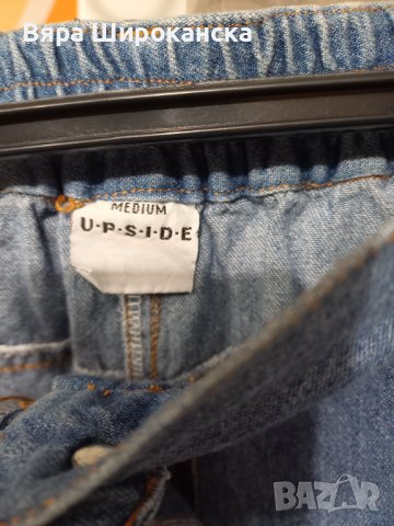 Дънкова пола от тънък деним за лятото. Размер: М. , снимка 3 - Поли - 40527776