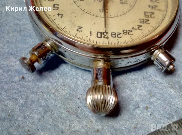СЛАВА СДЕЛАНО в СССР Стар РУСКИ ГОЛЯМ ПРОФЕСИОНАЛЕН СПОРТЕН ХРОНОМЕТЪР 48195, снимка 8 - Антикварни и старинни предмети - 48006345