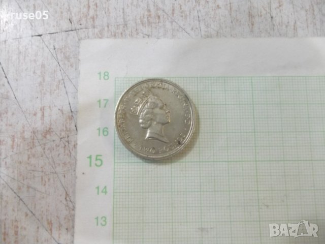 Монета "2 паунда, 1989 г.- 300-годишнина - шотландска .....", снимка 2 - Нумизматика и бонистика - 42734508