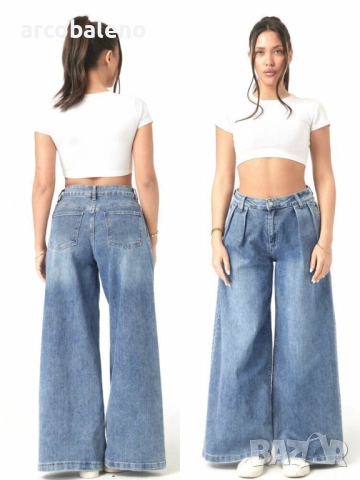 Дамски дънки с висока талия, 2цвята , снимка 2 - Дънки - 51738784