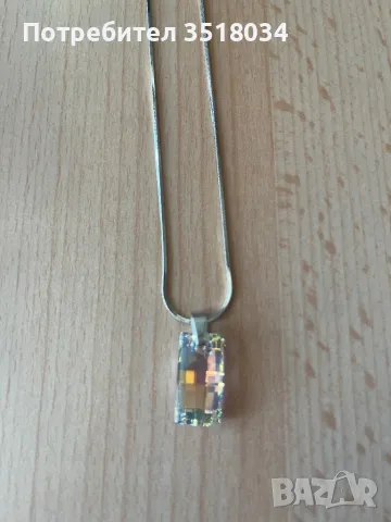 Колие - Сваровски кристал, снимка 3 - Колиета, медальони, синджири - 47862286