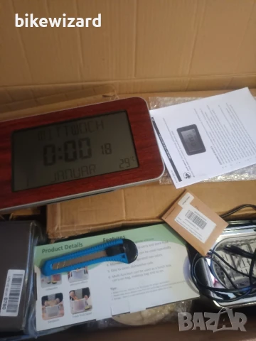 FISHTEC будилник с календар дата, ден, час, температура, 2 аларми НОВ, снимка 5 - Стенни часовници - 50766479