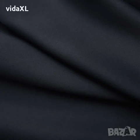 vidaXL Затъмняваща завеса с куки, черна, 290x245 см, снимка 4 - Пердета и завеси - 56146058
