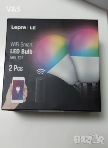 Смарт крушка Lepro E27, интелигентни крушки с винт, променящи цвета смарт E27 LED.2 броя, димируема , снимка 8 - Лед осветление - 47956006