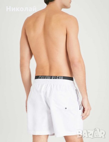 Calvin Klein ID Intense Power Double Waistband Swim Shorts, снимка 14 - Бански - 33994369