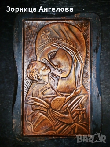 Икона мед върху дърво. 1983 г., 20/14 см