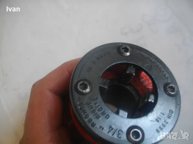 НОВА 3/4 ROTHENBERGER Оригинална дясна РЕЗБОНАРЕЗНА ГЛАВА ЗА РЕЗБИ ТРЪБИ ЗА ВИНТОРЕЗКА РОТЕНБЕРГЕР, снимка 6 - Други инструменти - 47876052