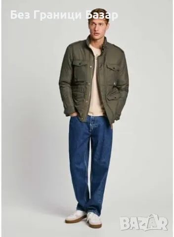 Ново Мъжко яке Terry Pepe Jeans, леко и устойчиво, рипстоп плат L размер, снимка 7 - Якета - 48004248