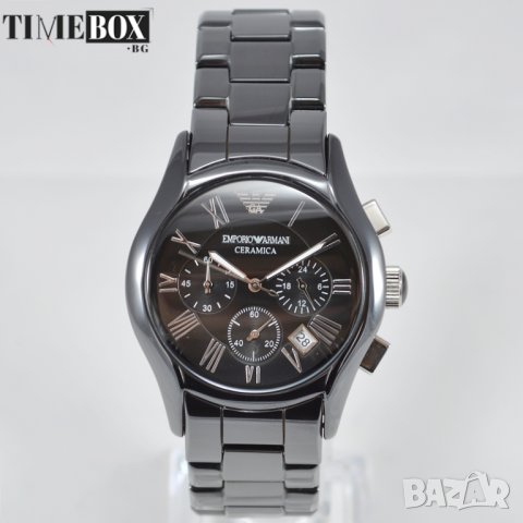 EMPORIO ARMANI Ceramica Chronograph AR1400. Нов мъжки часовник, снимка 2 - Мъжки - 31544321