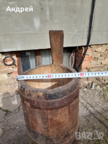 Стара дървена буталка,бучка, снимка 6 - Други ценни предмети - 44327660